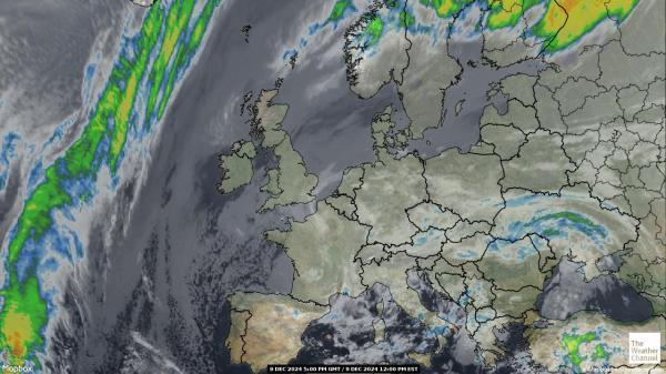 Belgia Sää satelliitti kartta 