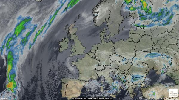 Belgia Sää satelliitti kartta 