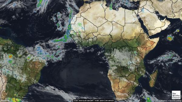 Benin Sää satelliitti kartta 