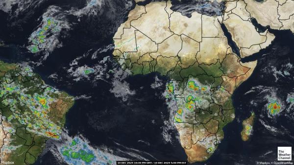 Benin Sää satelliitti kartta 