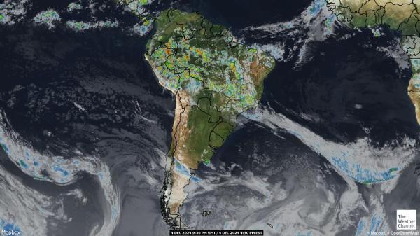 Bolivia Sää satelliitti kartta 