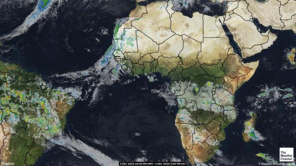 Botswana Sää satelliitti kartta 