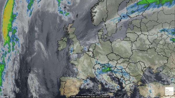 Bulgaria Sää satelliitti kartta 