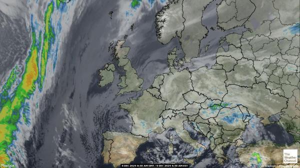 Bulgaria Sää satelliitti kartta 