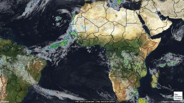 Burundi Sää satelliitti kartta 