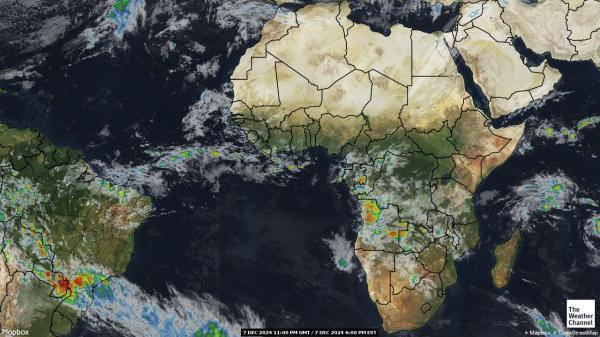 Burundi Sää satelliitti kartta 