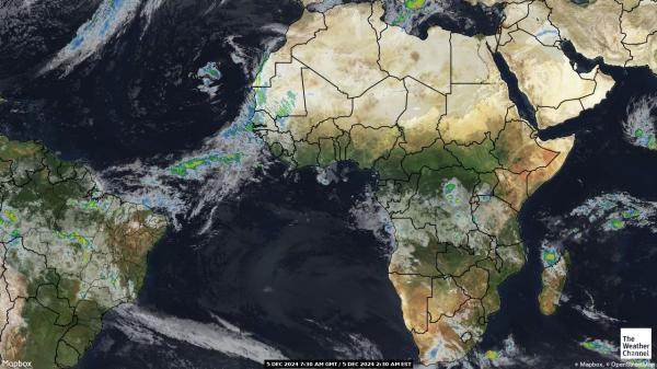 Burundi Sää satelliitti kartta 