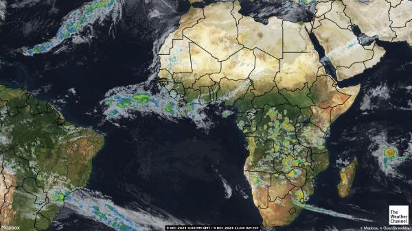 Burundi Sää satelliitti kartta 