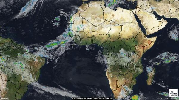 Burundi Sää satelliitti kartta 