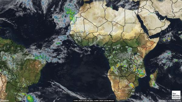 Kamerun Sää satelliitti kartta 