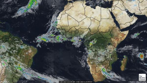 Kamerun Sää satelliitti kartta 