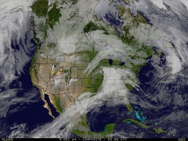 Kanada Sää satelliitti kartta 