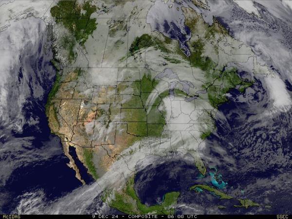 Kanada Sää satelliitti kartta 