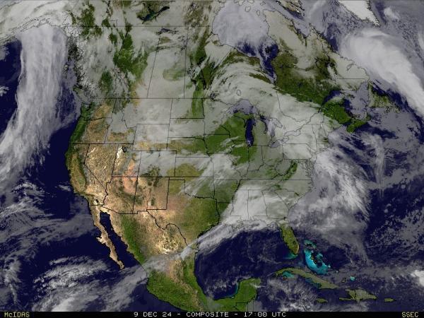 Kanada Sää satelliitti kartta 