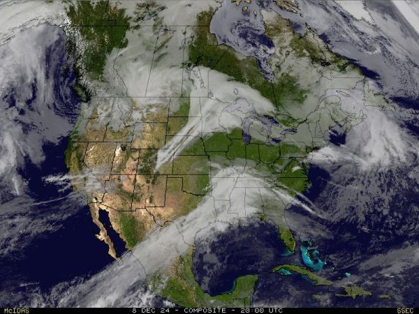 Kanada Sää satelliitti kartta 