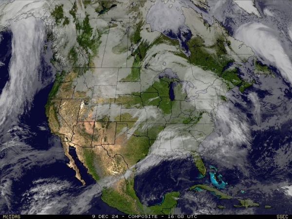 Kanada Sää satelliitti kartta 