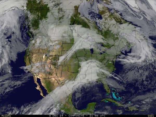 Kanada Sää satelliitti kartta 