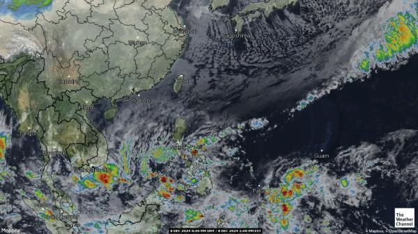 Coral Sea Islands Sää satelliitti kartta 