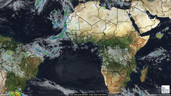 Djibouti Sää satelliitti kartta 