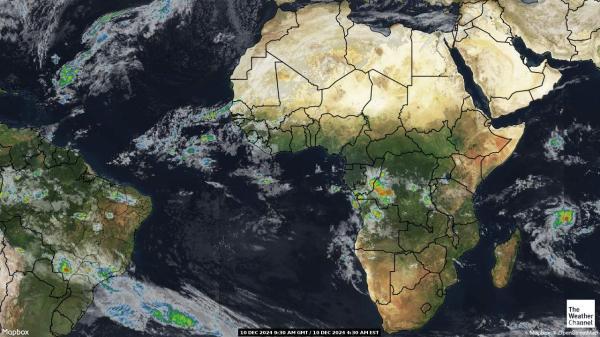 Djibouti Sää satelliitti kartta 