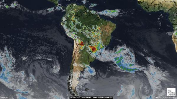 Ecuador Weer Satellite Kaart 