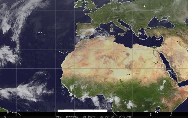 Erytrea Pogoda satelitarna mapa 