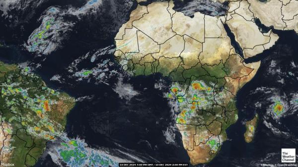 Ghana Sää satelliitti kartta 