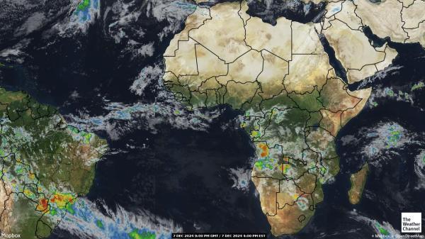 Ghana Sää satelliitti kartta 