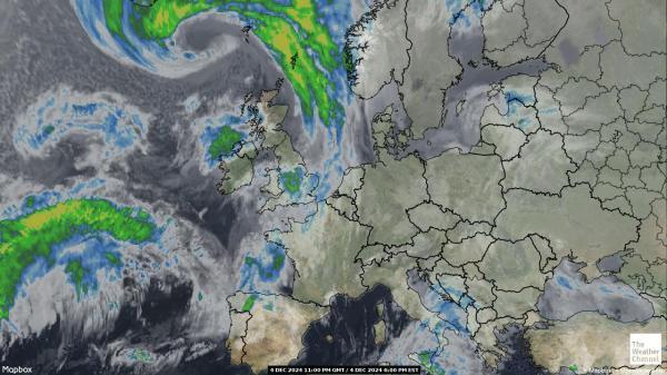 Guernsey Sää satelliitti kartta 