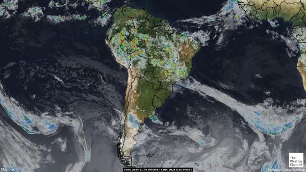 Guyana Sää satelliitti kartta 