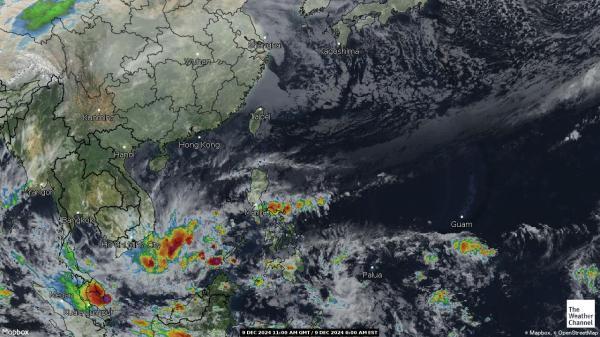 Hongkong Sää satelliitti kartta 