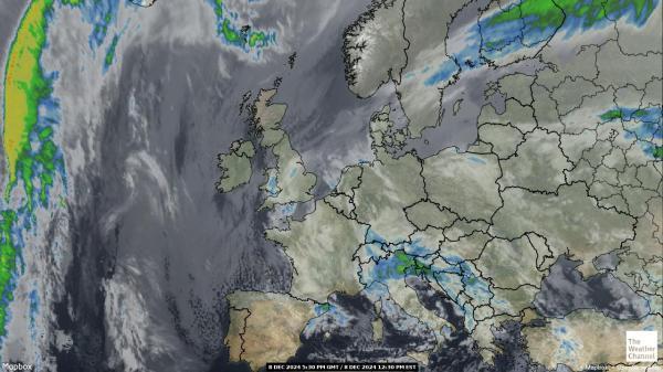 Irlanti Sää satelliitti kartta 