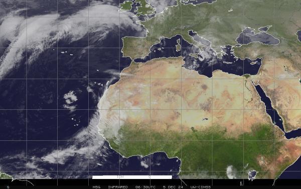 Israel Sää satelliitti kartta 