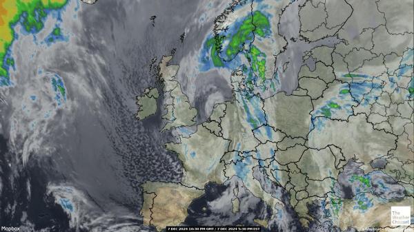 Italia Sää satelliitti kartta 