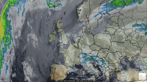 Italia Sää satelliitti kartta 