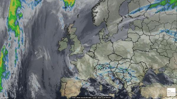 Italia Sää satelliitti kartta 