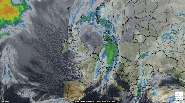 Italia Sää satelliitti kartta 