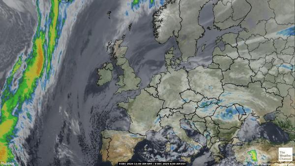 Italia Sää satelliitti kartta 