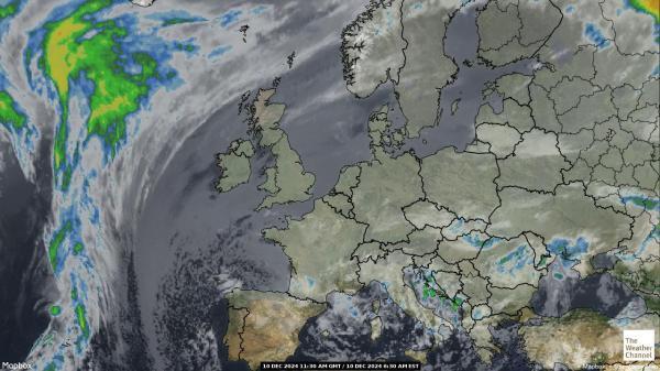 Italia Sää satelliitti kartta 