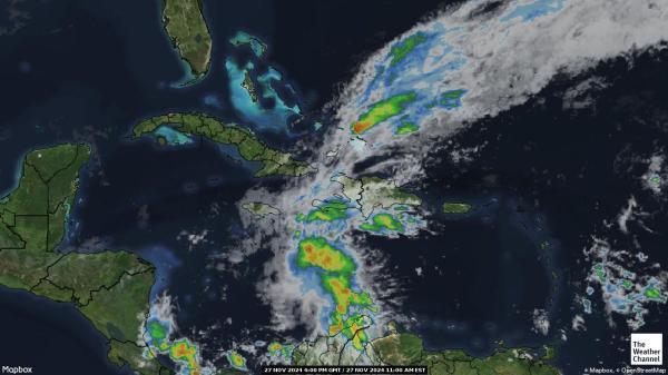 Jamaica Pogoda satelitarna mapa 