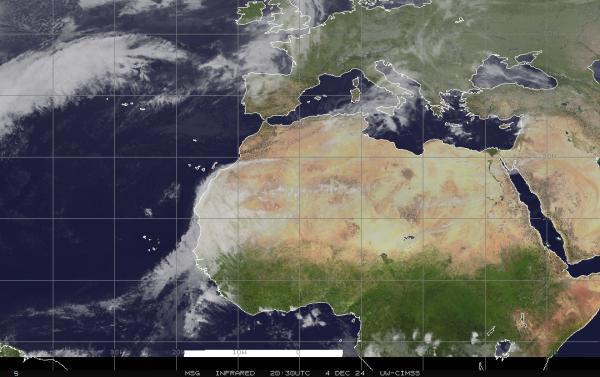 Jordania Sää satelliitti kartta 