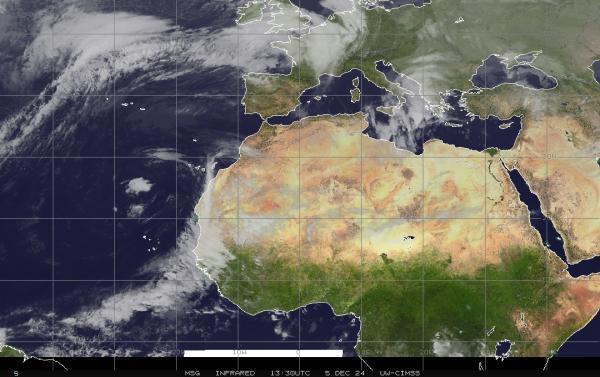 Kuwait Sää satelliitti kartta 