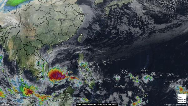 Macao Sää satelliitti kartta 