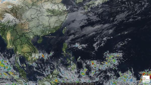 Pohjois-Korea Sää satelliitti kartta 