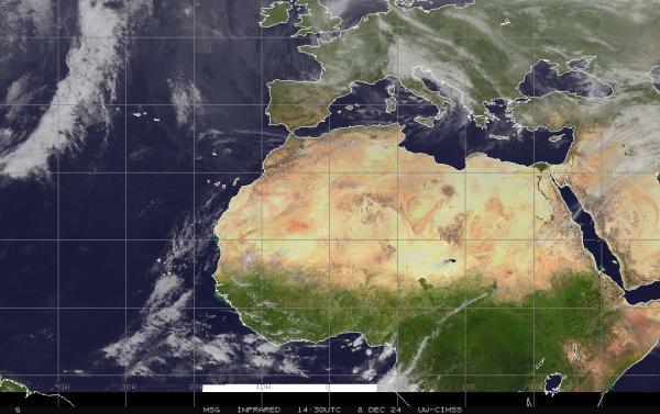 Qatar Sää satelliitti kartta 