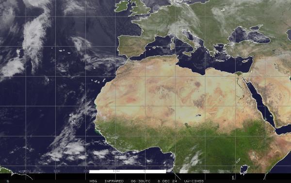 Qatar Sää satelliitti kartta 