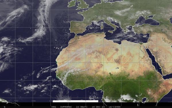 Qatar Sää satelliitti kartta 