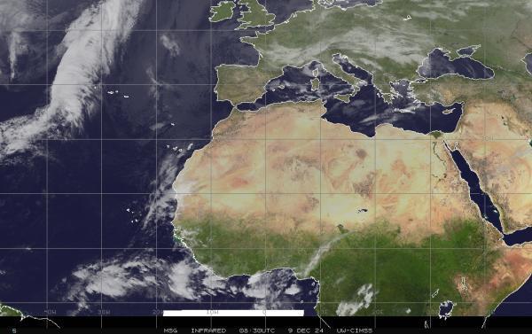 Qatar Sää satelliitti kartta 