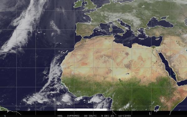 Qatar Sää satelliitti kartta 