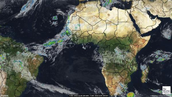 Senegal Sää satelliitti kartta 